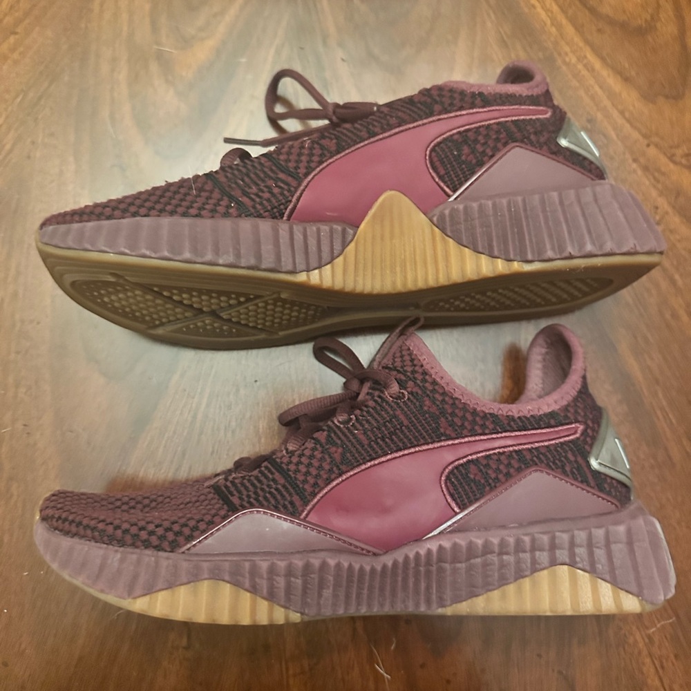 Puma Defy Luxe Woven Bordeaux Women's Size 8